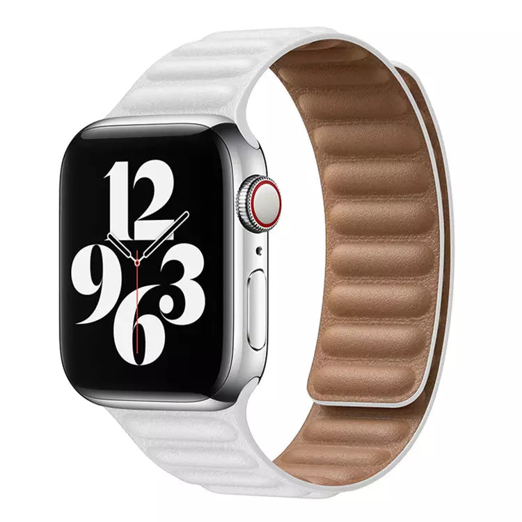 Каишка за Apple Watch - Gross Snowhite Fishbone - 42/44/45мм