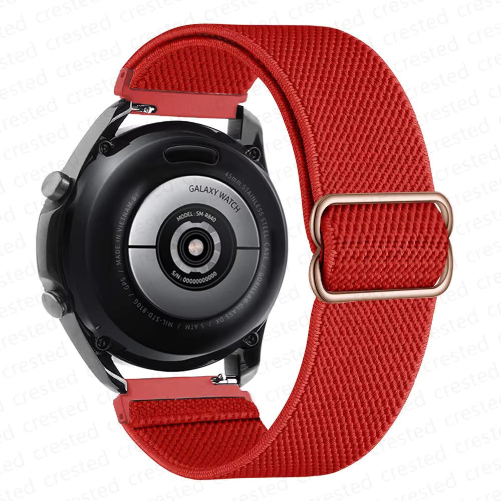 Текстилна Каишка за Часовник - Elastic Red Sonya - 22мм