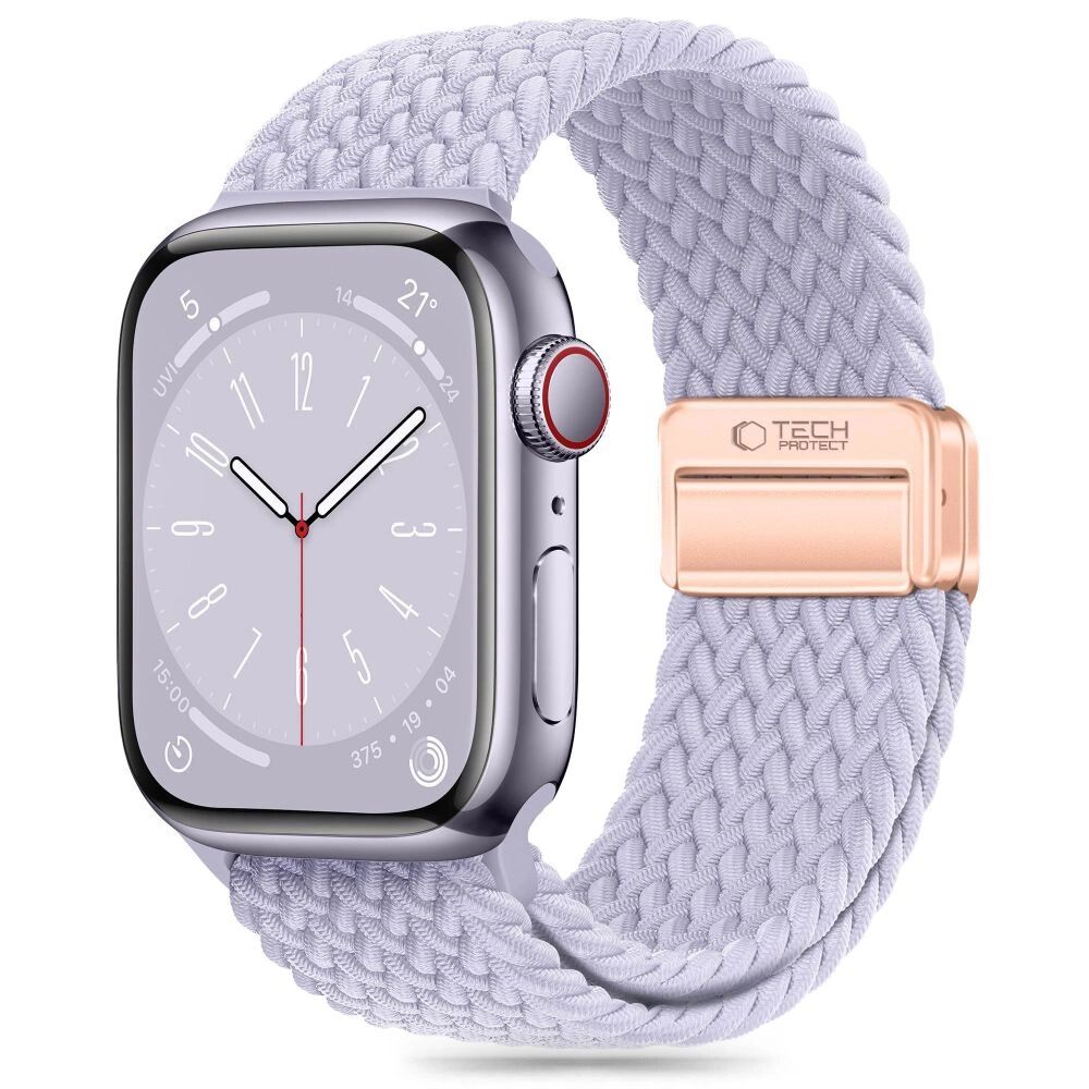 Лилава плетена каишка за Apple Watch