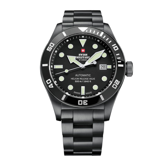 Мъжки часовник SWISS MILITARY BY CHRONO - SMA34075.04SET BLACK