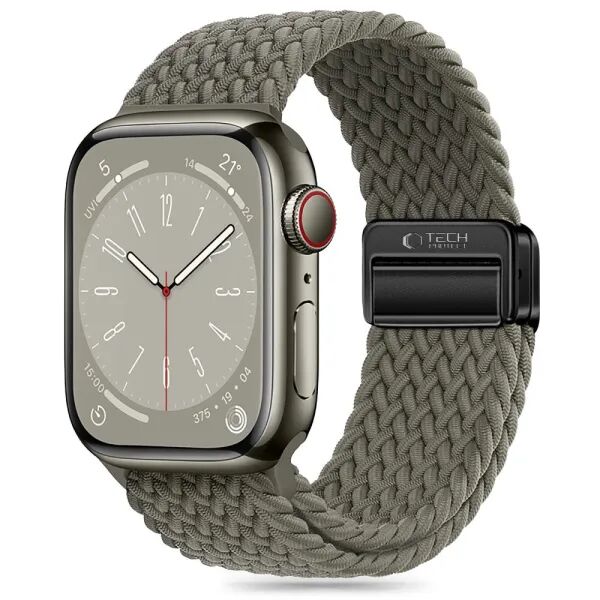 Зелена плетена каишка за Apple Watch