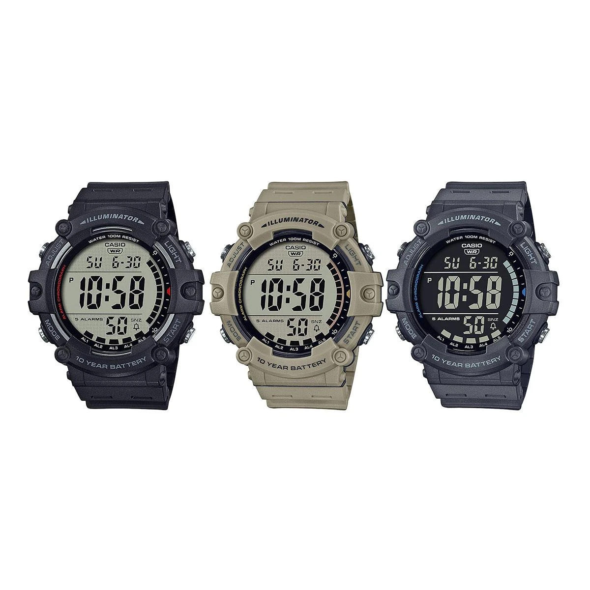Мъжки дигитален часовник Casio - Casio Collection - AE-1500WH-1AVEF