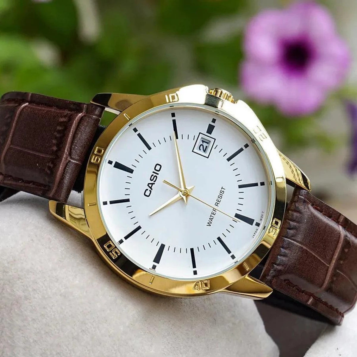 Мъжки аналогов часовник Casio - MTP-V004GL-7AUDF