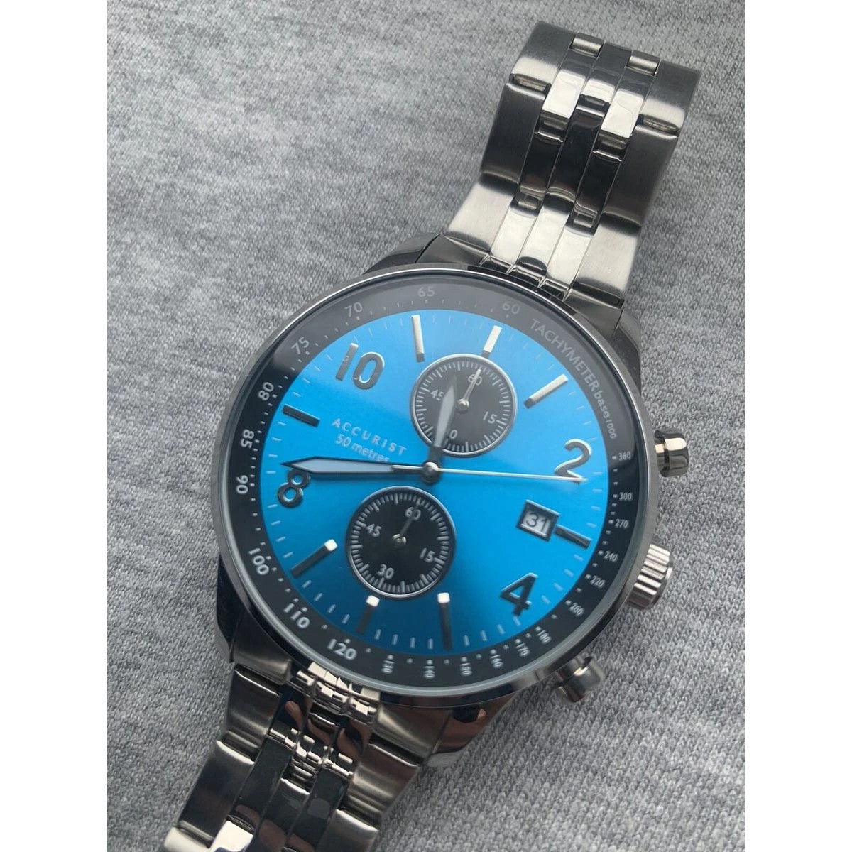 Мъжки аналогов часовник Accurist Chronograph - A-7385