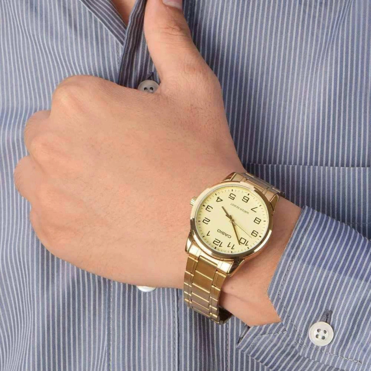 Мъжки аналогов часовник Casio - Casio Collection - MTP-V001G-9BUDF