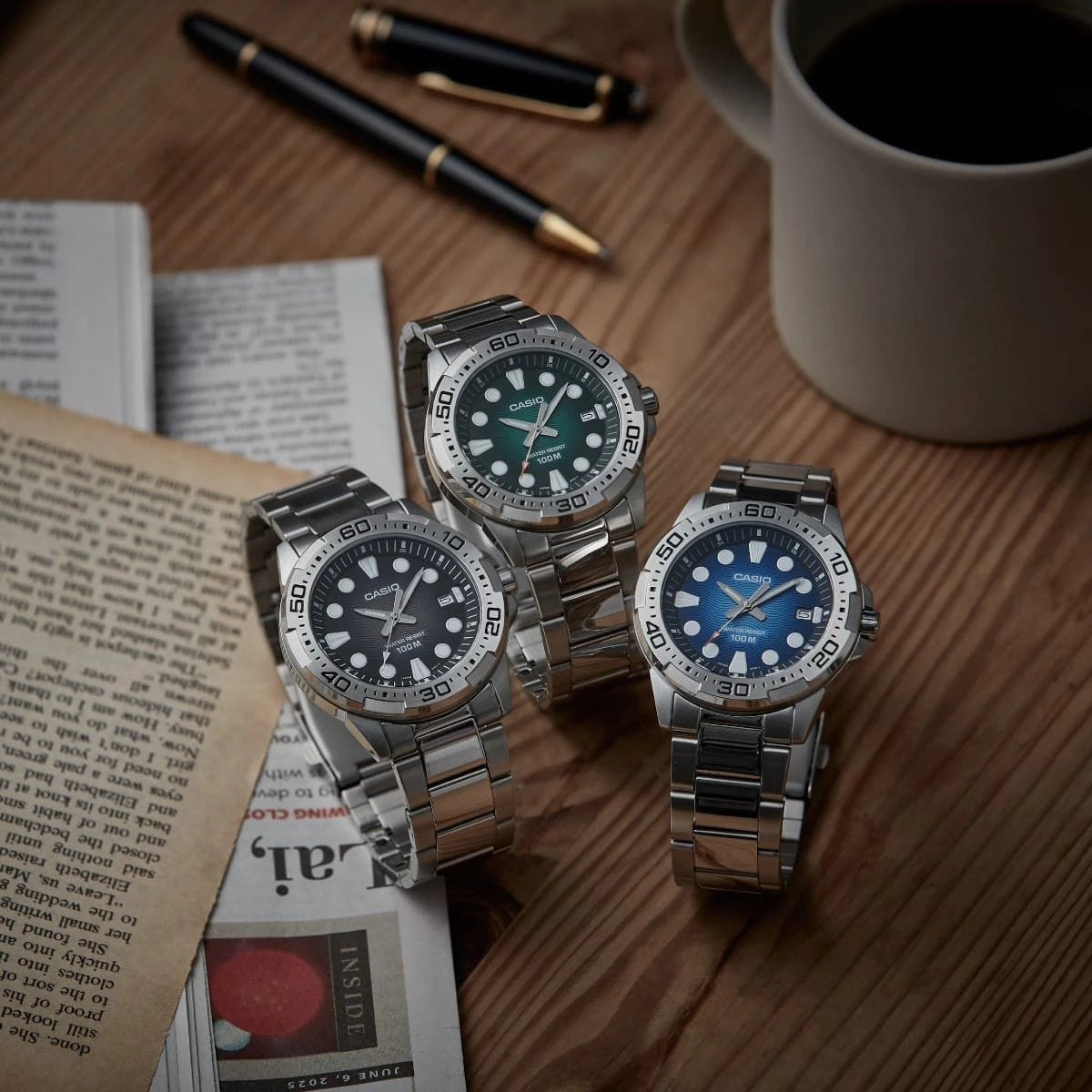 Мъжки аналогов часовник Casio - MTD-140D-1AVDF