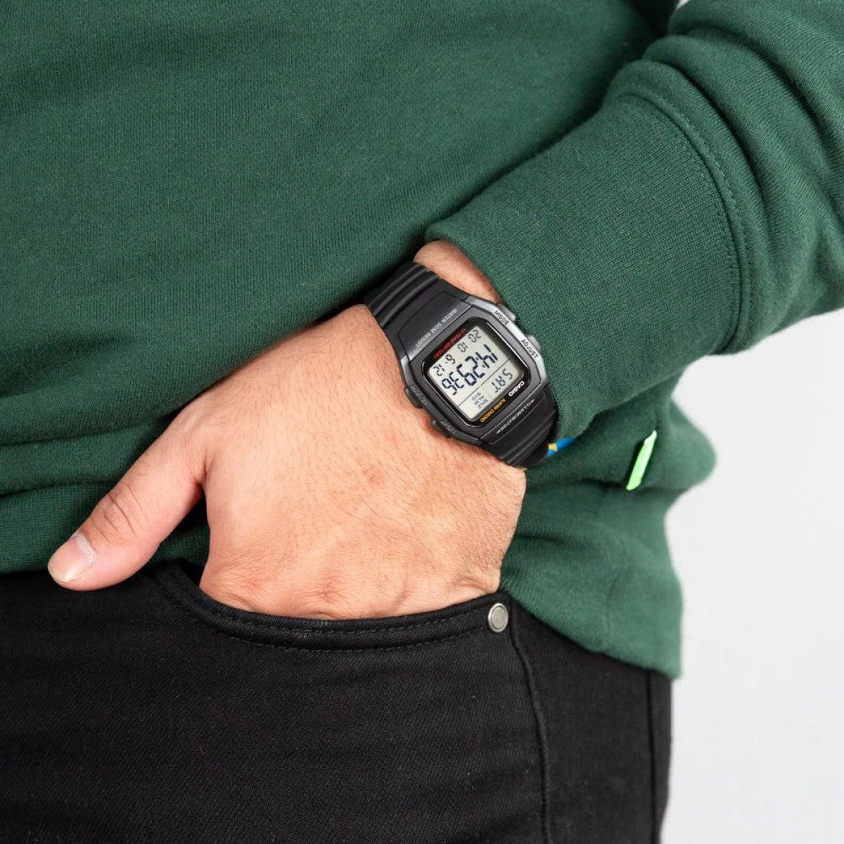 Мъжки дигитален часовник Casio - Casio Collection - W-96H-1BVDF