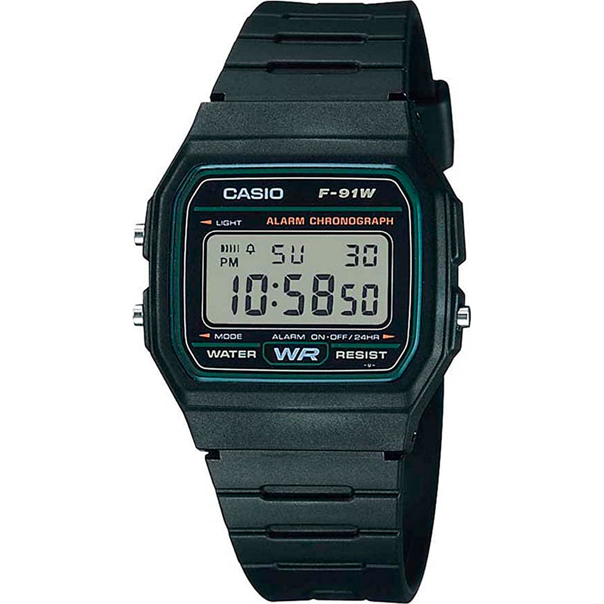Унисекс дигитален часовник Casio - Casio Collection - F-91W-3HDG