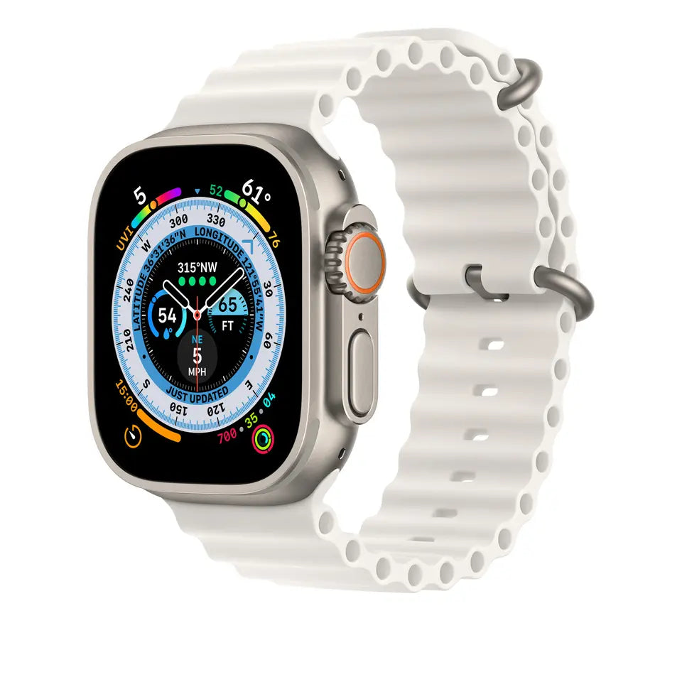Каишка за Apple Watch - Klein Ribbed Snow White - 38/40/41мм