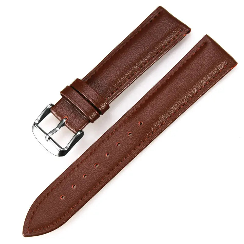 Кожена Каишка за Часовник - Neat Brown - 22мм
