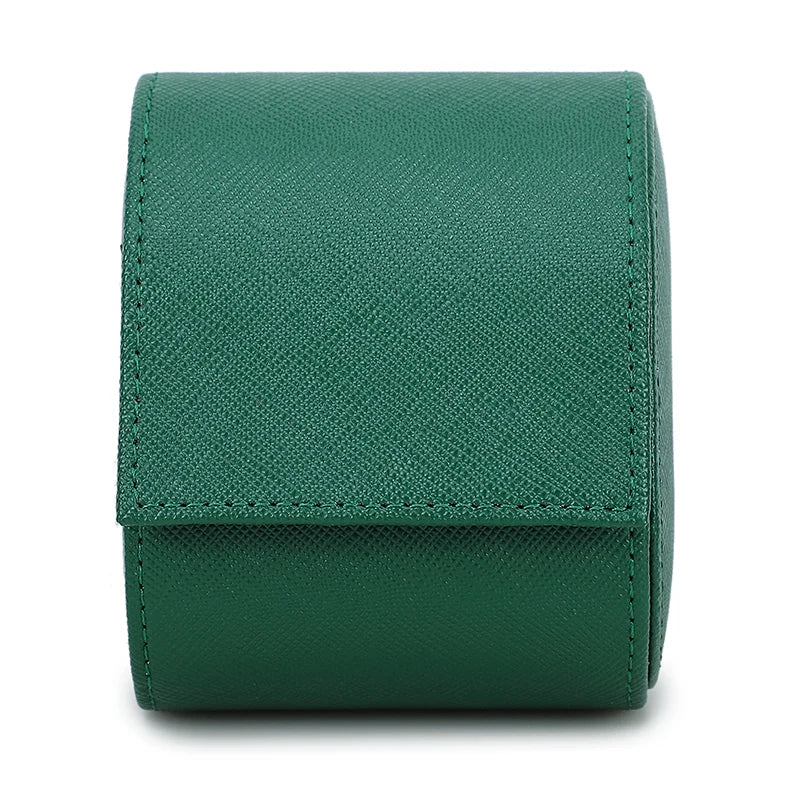 Зелена кутия за часовник - EGGSHAPE Green Saffiano - 1 слот