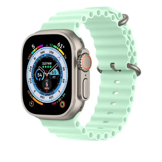 Каишка за Apple Watch - Gross Ribbed Mint - 42/44/45/49ММ