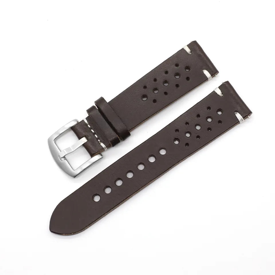 Кожена Каишка за Часовник - Mittel Racer Brown - 20мм