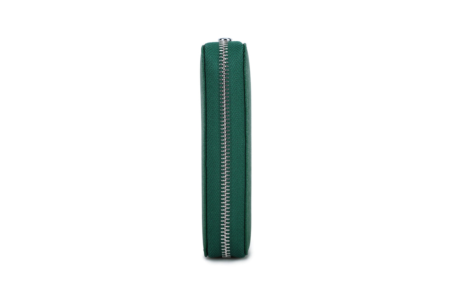 Двоен кейс за часовник - Zipper Duo Saffiano Green - 2 слота