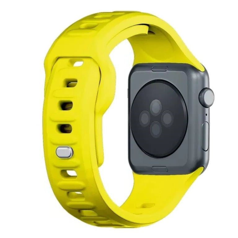 Жълта силиконова каишка за Apple Watch