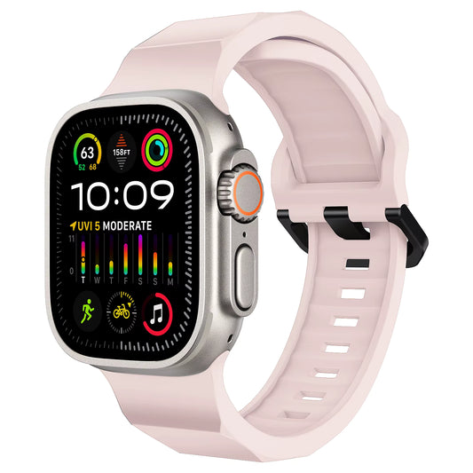 Розова вълниста каишка за Apple Watch