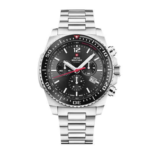 Мъжки часовник SWISS MILITARY BY CHRONO - SM34093.01SET BLACK