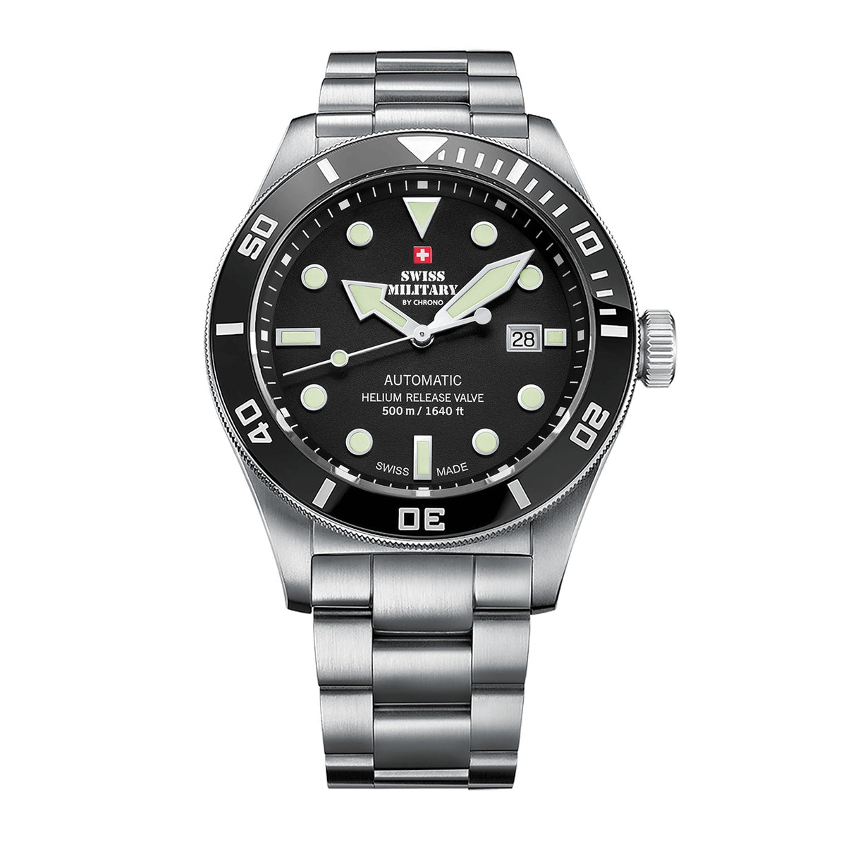 Мъжки часовник SWISS MILITARY BY CHRONO - SMA34075.01SET BLACK