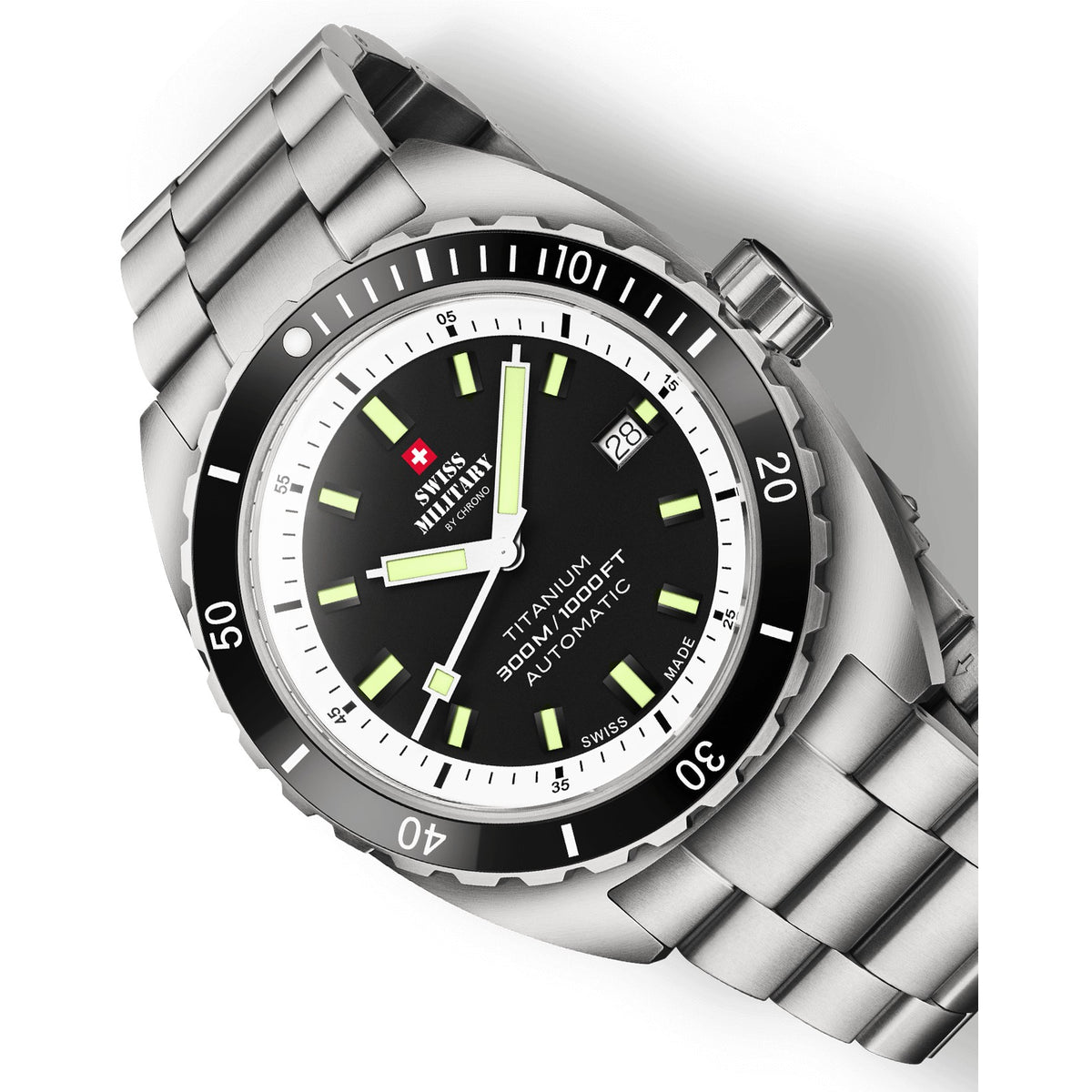 Мъжки часовник SWISS MILITARY BY CHRONO - SMA34100.02SET WHITE