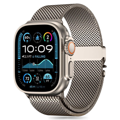 Дебел меш за Apple Watch цвят Титаний