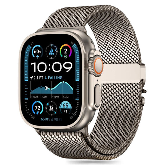 Дебел меш за Apple Watch цвят Титаний
