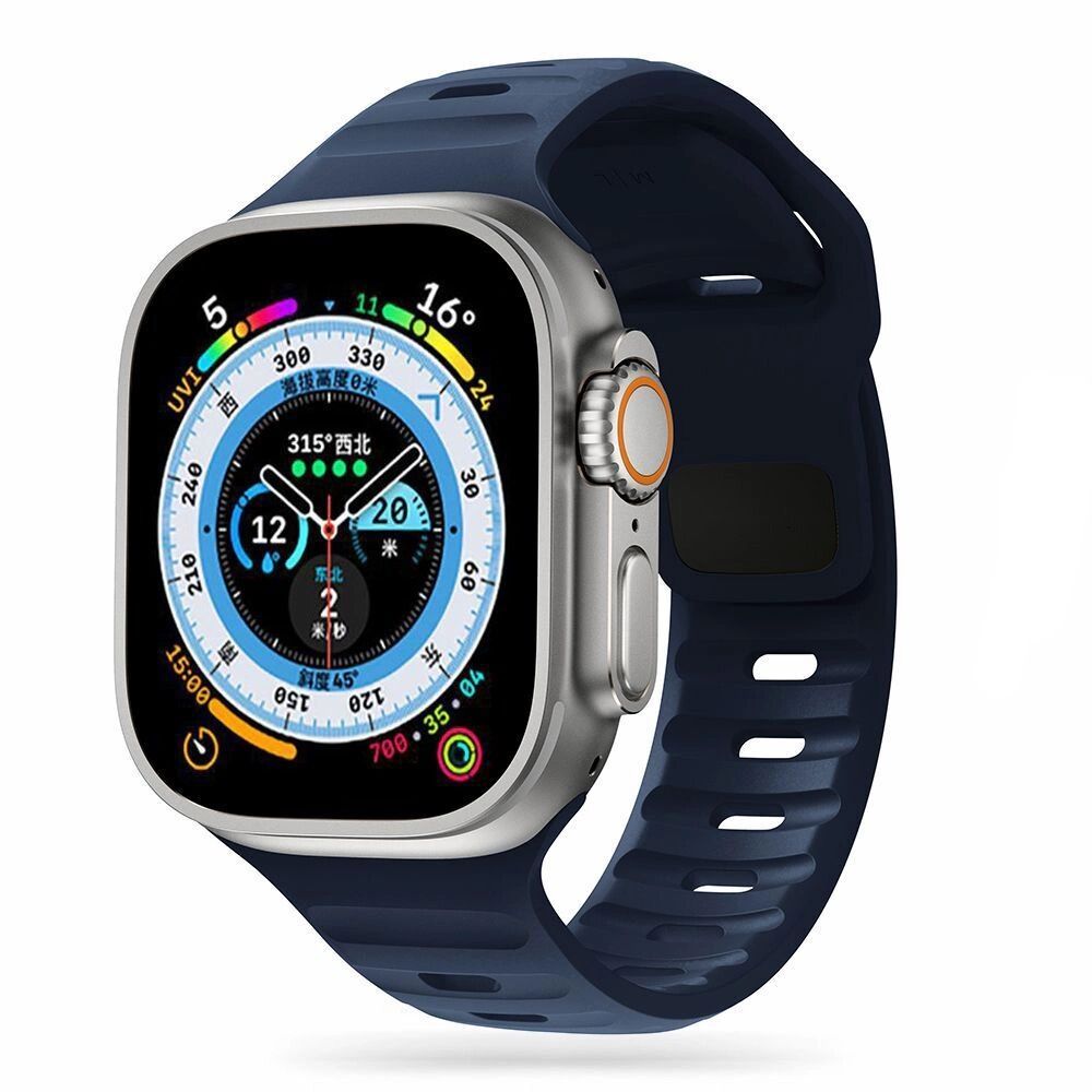 Синя силиконова каишка за Apple Watch