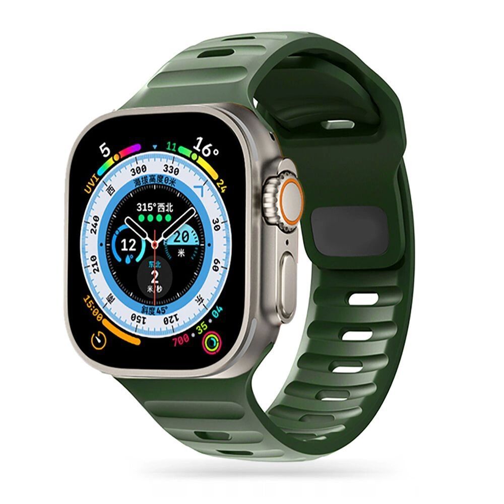 Зелена силиконова каишка за Apple Watch