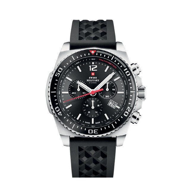 Мъжки часовник SWISS MILITARY BY CHRONO - SM34093.01SET BLACK
