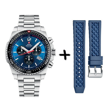 Мъжки часовник SWISS MILITARY BY CHRONO - SM34093.02SET BLUE