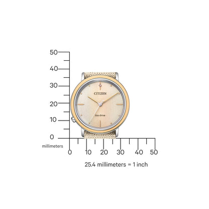 Дамски аналогов часовник Citizen Eco-Drive Ambiluna - EM1006-40A
