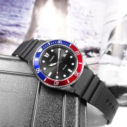 Мъжки аналогов часовник Casio Diving - MDV-107-1A3VEF