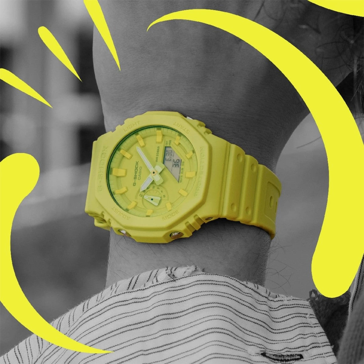 Мъжки часовник Casio G-Shock - GA-2100-9A9ER