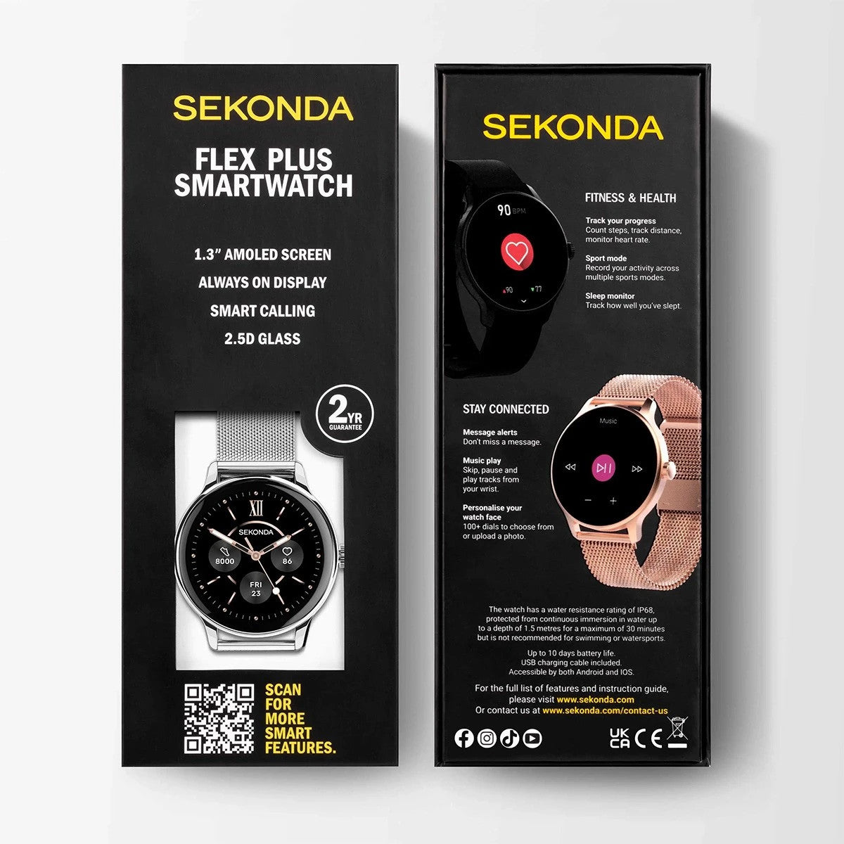 Дамски смарт часовник Sekonda Flex Plus - S-40664.00