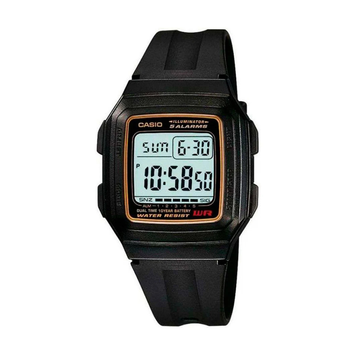 Мъжки дигитален часовник Casio - Casio Collection - F-201WA-9ADF