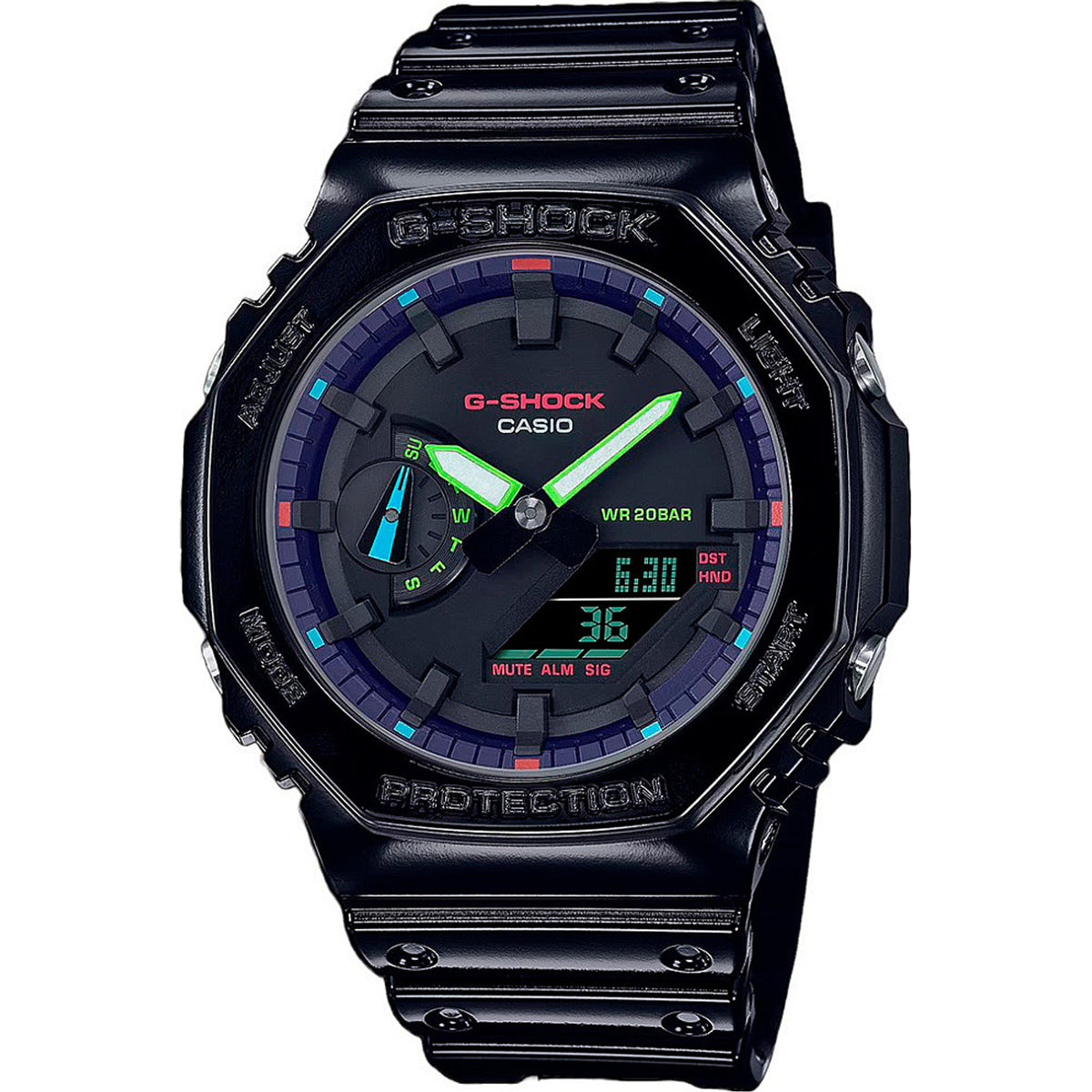 Мъжки часовник Casio G-Shock RGB Series - GA-2100RGB-1AER