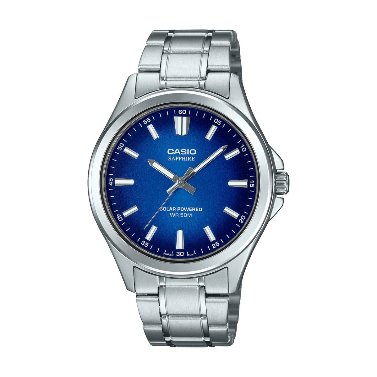 Мъжки аналогов часовник Casio Sapphire Solar - MTS-RS100D-2AVDF