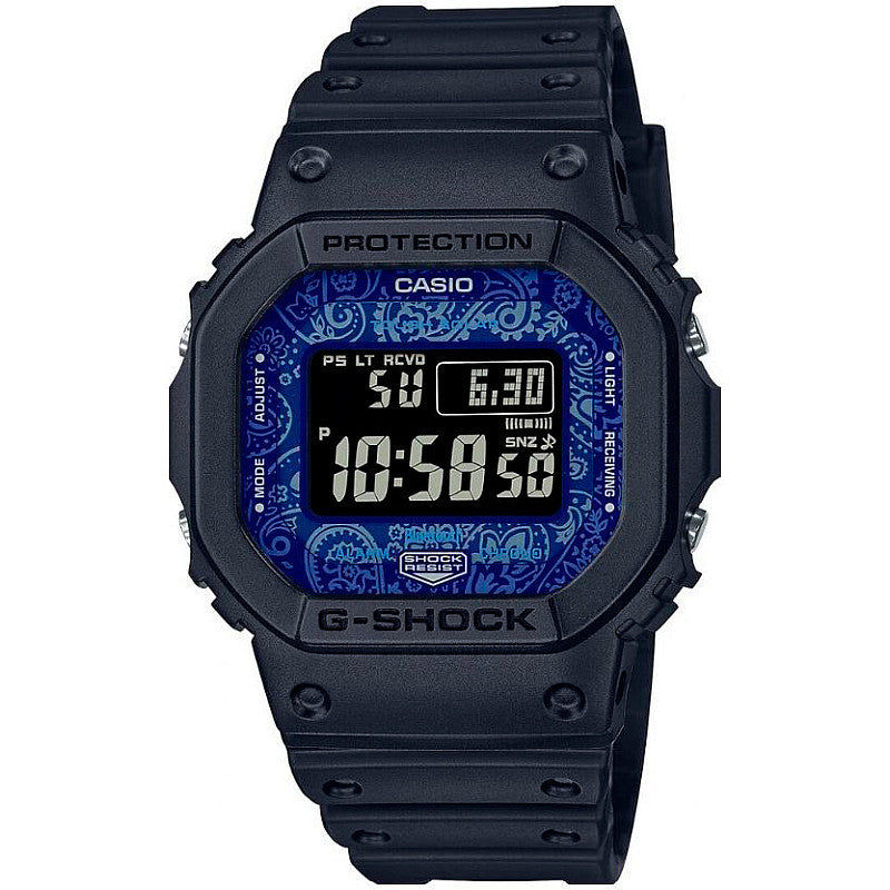 Мъжки часовник Casio G-Shock Blue Paisley Bluetooth Solar - GW-B5600BP-1ER