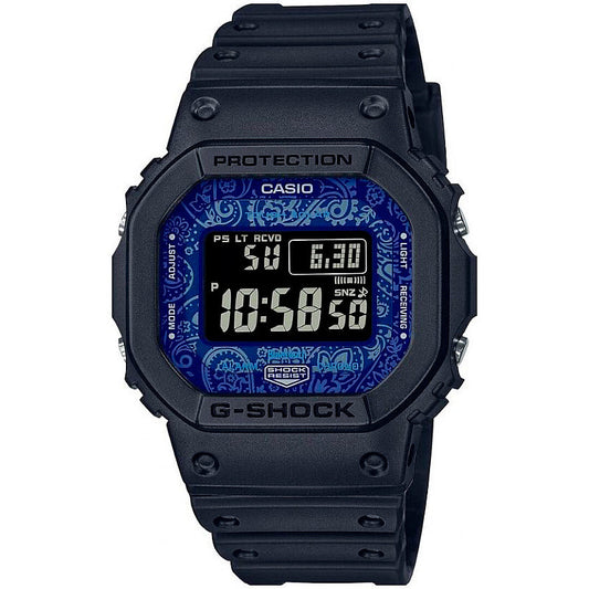 Мъжки часовник Casio G-Shock Blue Paisley Bluetooth Solar - GW-B5600BP-1ER