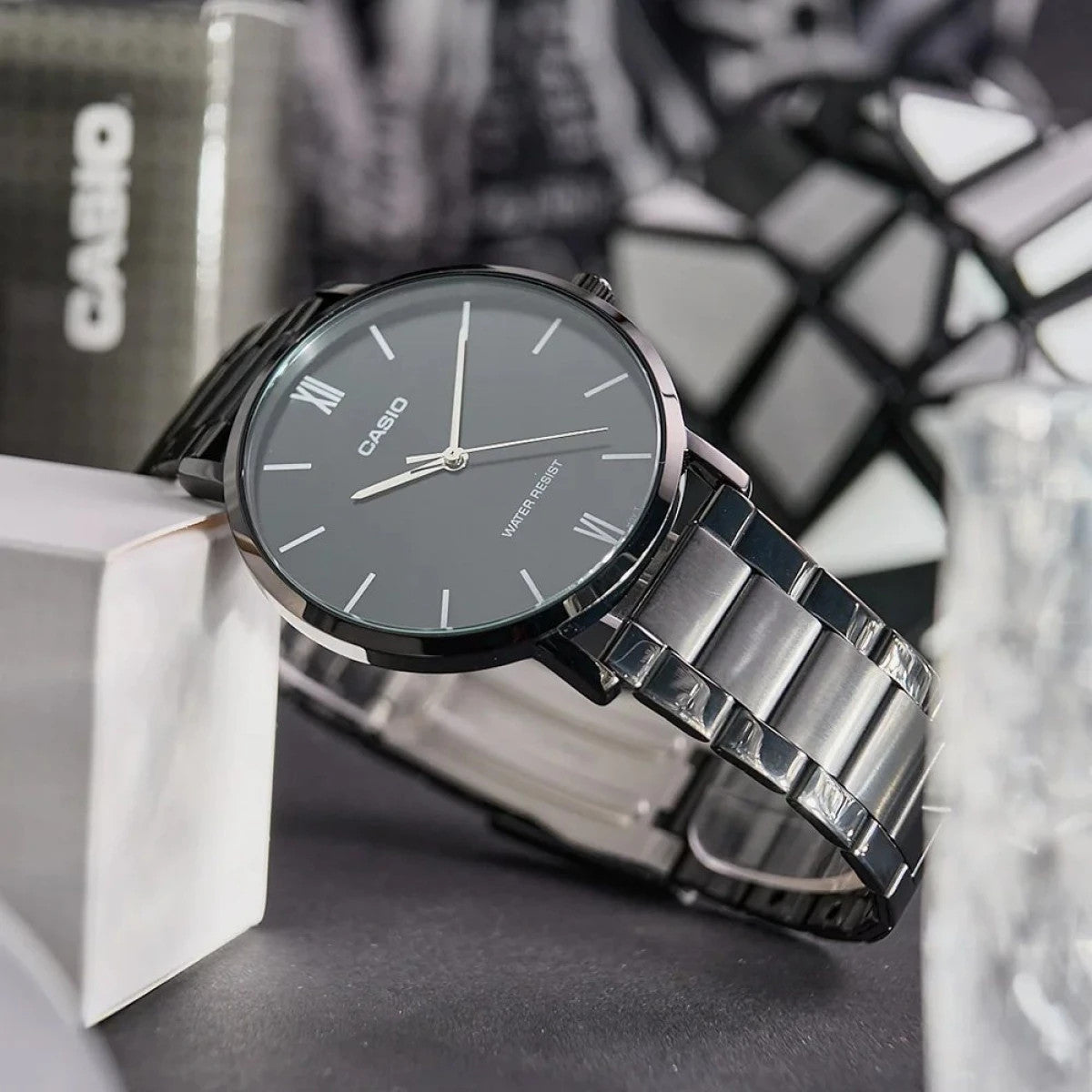 Мъжки аналогов часовник Casio - Casio Collection - MTP-VT01B-1BUDF