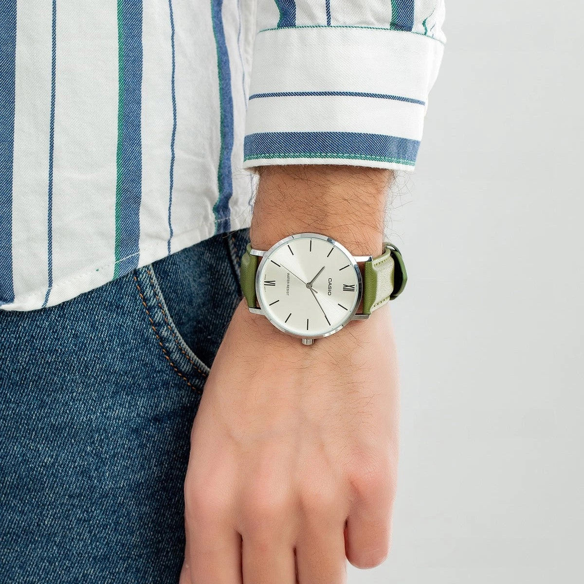 Мъжки аналогов часовник Casio - Casio Collection - MTP-VT01L-3BUDF