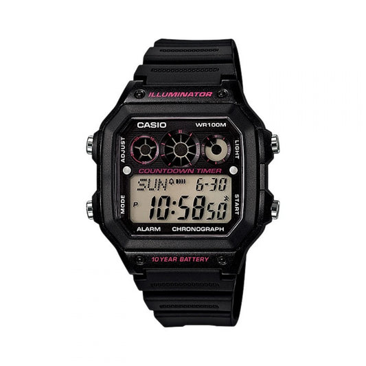 Мъжки дигитален часовник Casio - AE-1300WH-1A2VDF