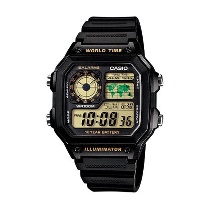 Мъжки дигитален часовник Casio - Casio Collection - AE-1200WH-1BVDF