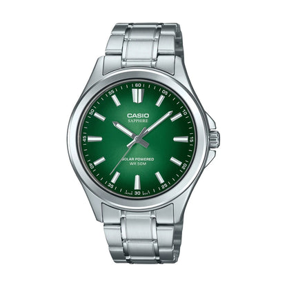 Мъжки аналогов часовник Casio Sapphire Solar - MTS-RS100D-3AVDF