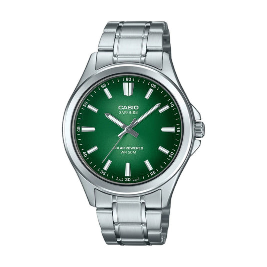 Мъжки аналогов часовник Casio Sapphire Solar - MTS-RS100D-3AVDF