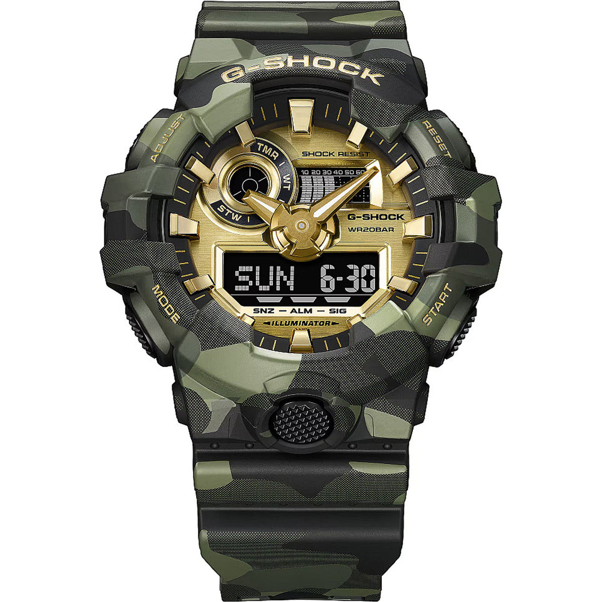 Мъжки часовник Casio G-Shock - GA-700CMG-3AER