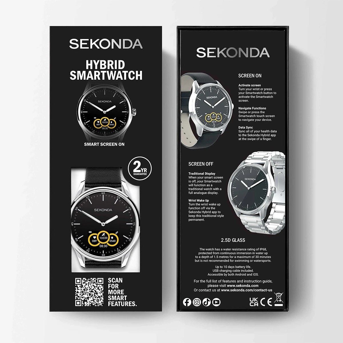 Мъжки смарт часовник Sekonda Hybrid - S-30150.00