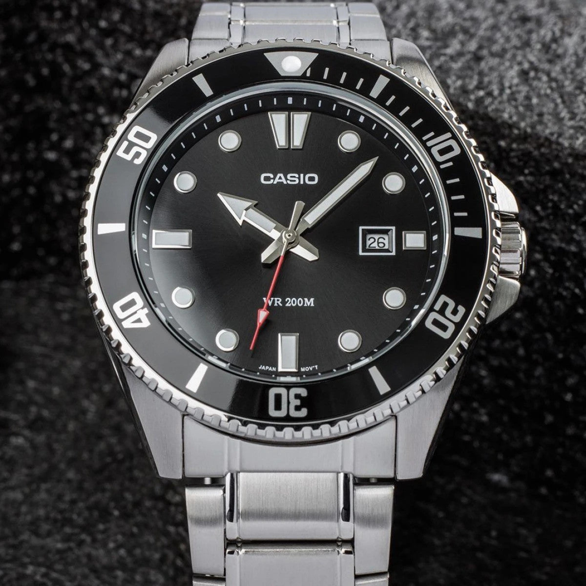 Мъжки аналогов часовник Casio Diving - MDV-107D-1A1VEF