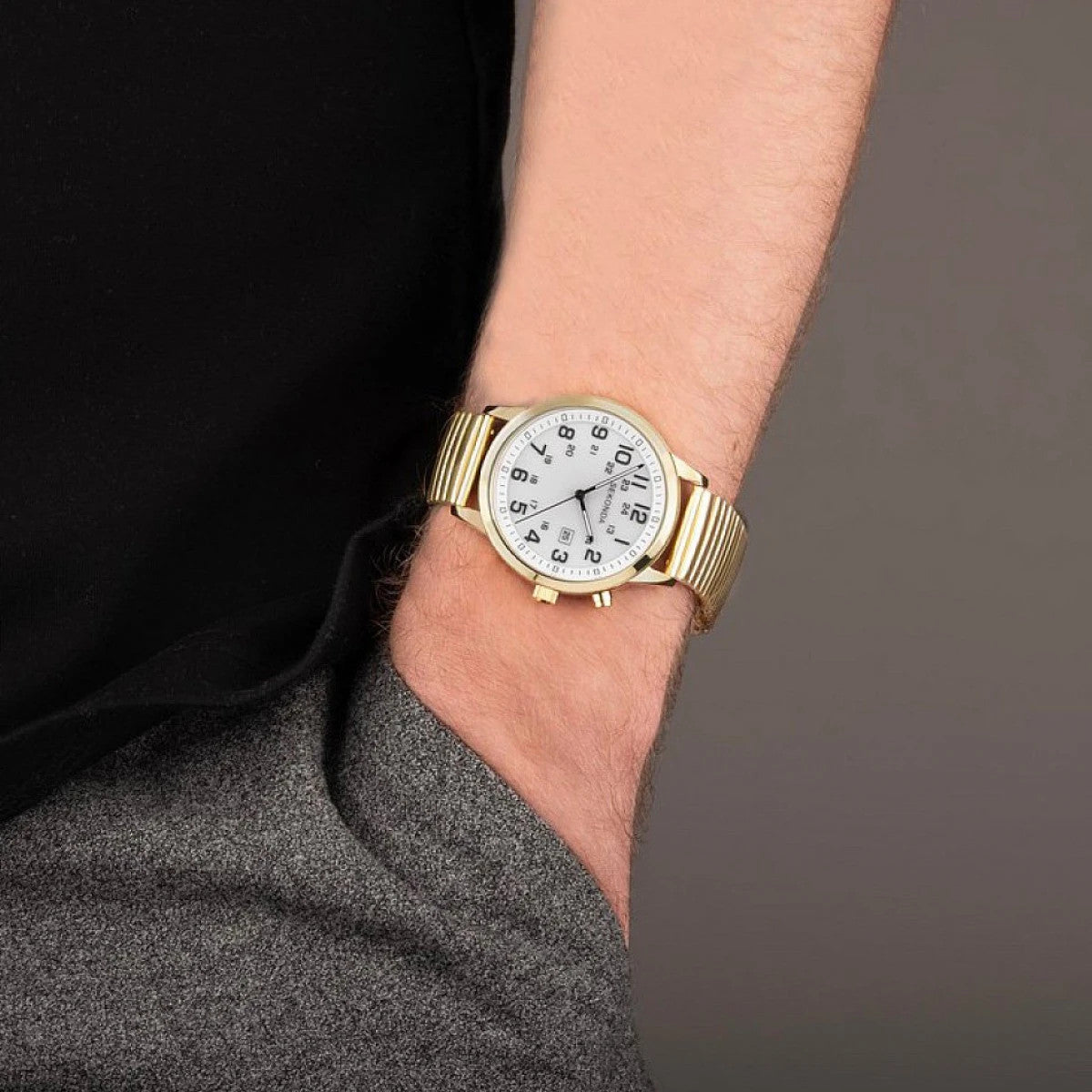 Мъжки аналогов часовник Sekonda Classic Indiglo - S-30128.00