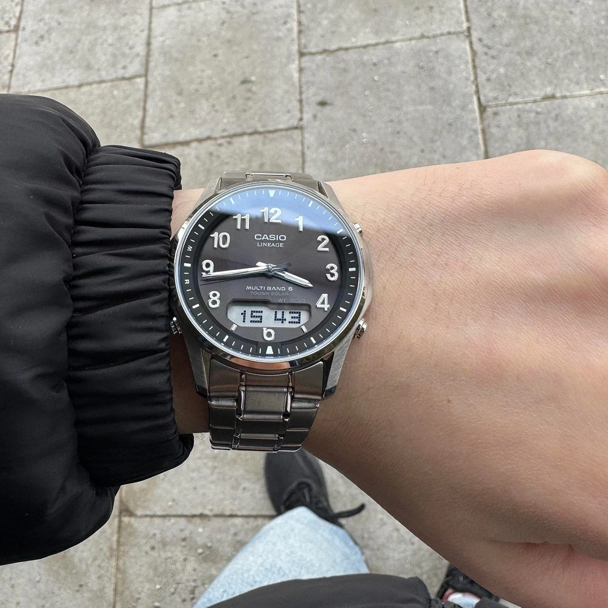 Мъжки часовник Casio Wave Ceptor Solar - LCW-M100TSE-1A2ER