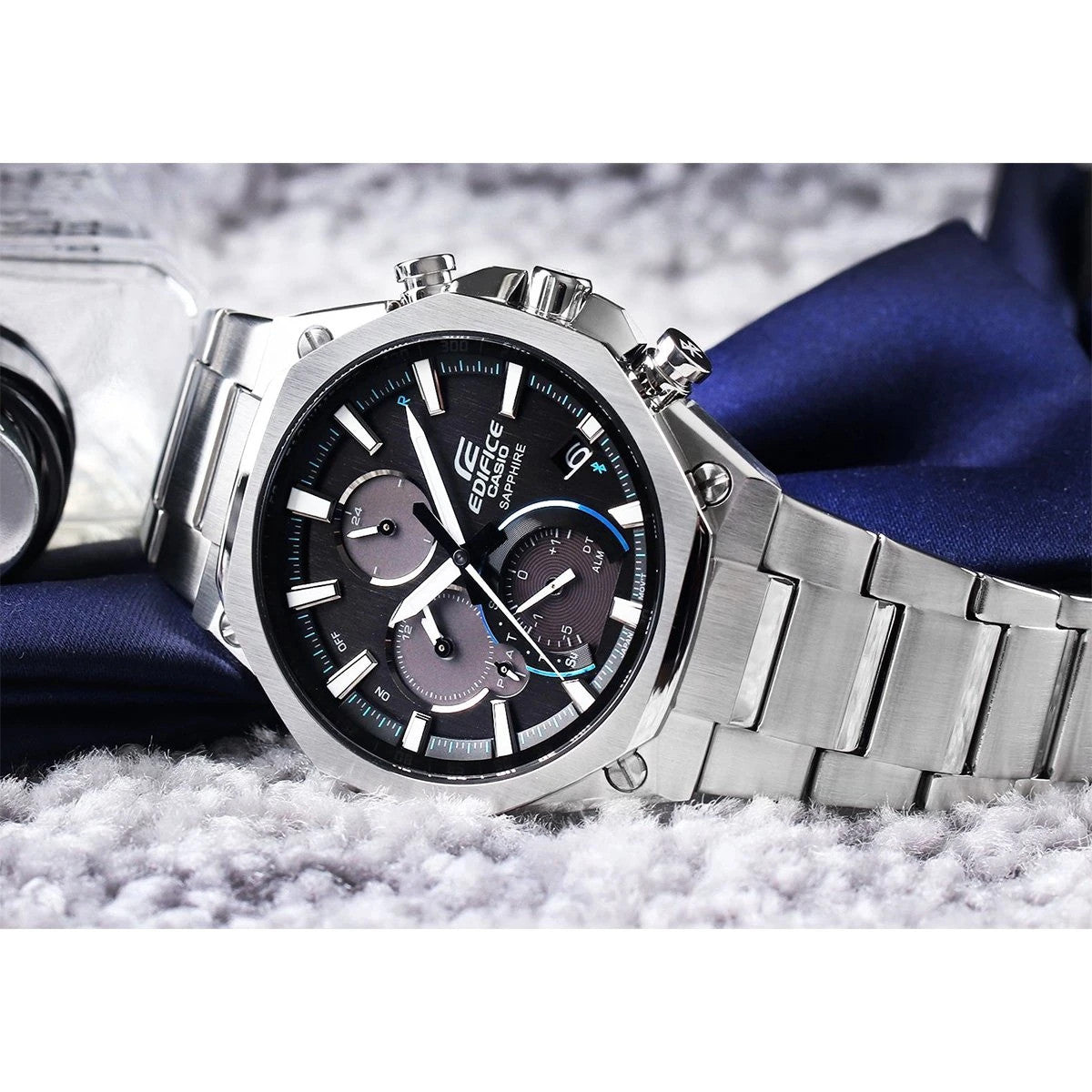 Мъжки часовник Casio Edifice Bluetooth Solar - EQB-1100D-1AER